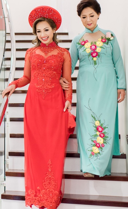 Vietnamese Traditional Wedding Dress, Custom Made Áo Dài